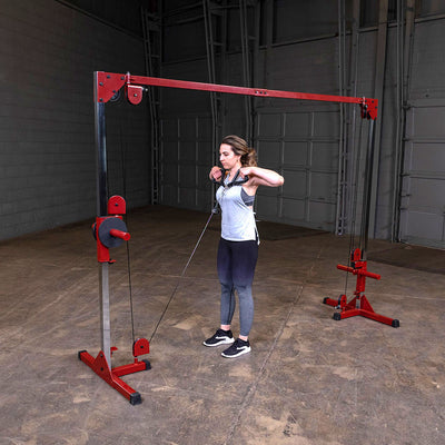 Best Fitness BFCCO10 Kabelzug-Crossover – Gewichte geladen