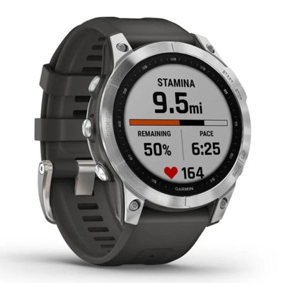 Garmin Fenix 7 Silver Standard Edition – 42 mm & 47 mm – Multisport- und Outdoor-Uhr