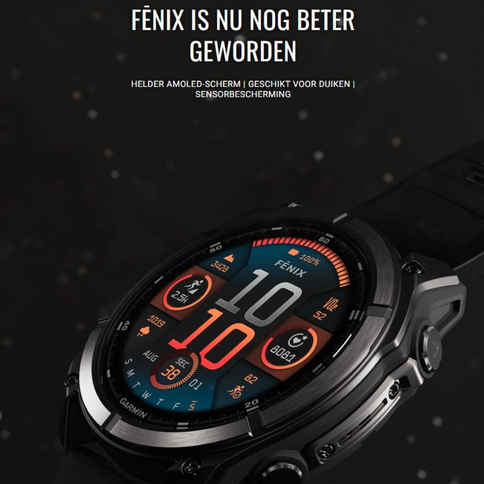 Garmin Fenix 8 Sapphire Solar – 47 mm & 51 mm – Titan mit Amp-Gelb/Graphit-Silikonarmband – Premium-Multisportuhr