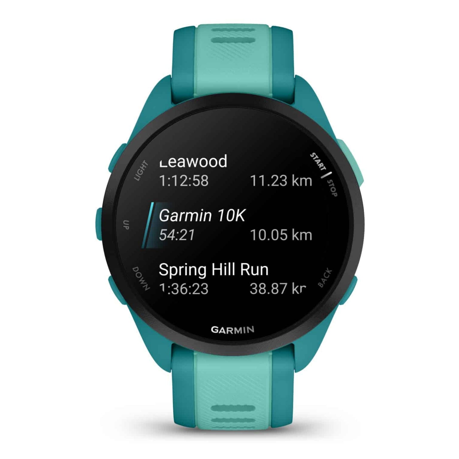 Garmin Forerunner 165 Music Türkis/Aqua – 43 mm – Lauf- und Multisportuhr