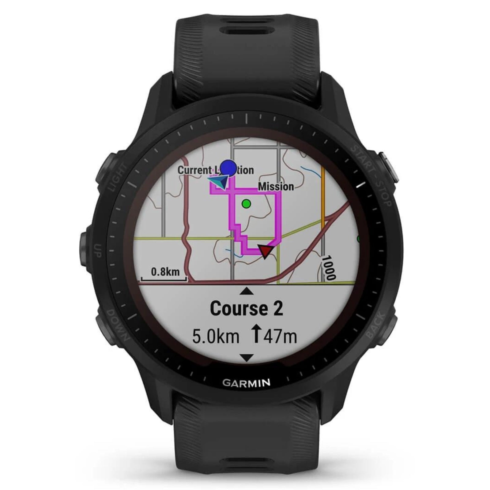 Garmin Forerunner 955 Solar Black – 47 mm – Solarbetriebene Lauf- und Multisportuhr