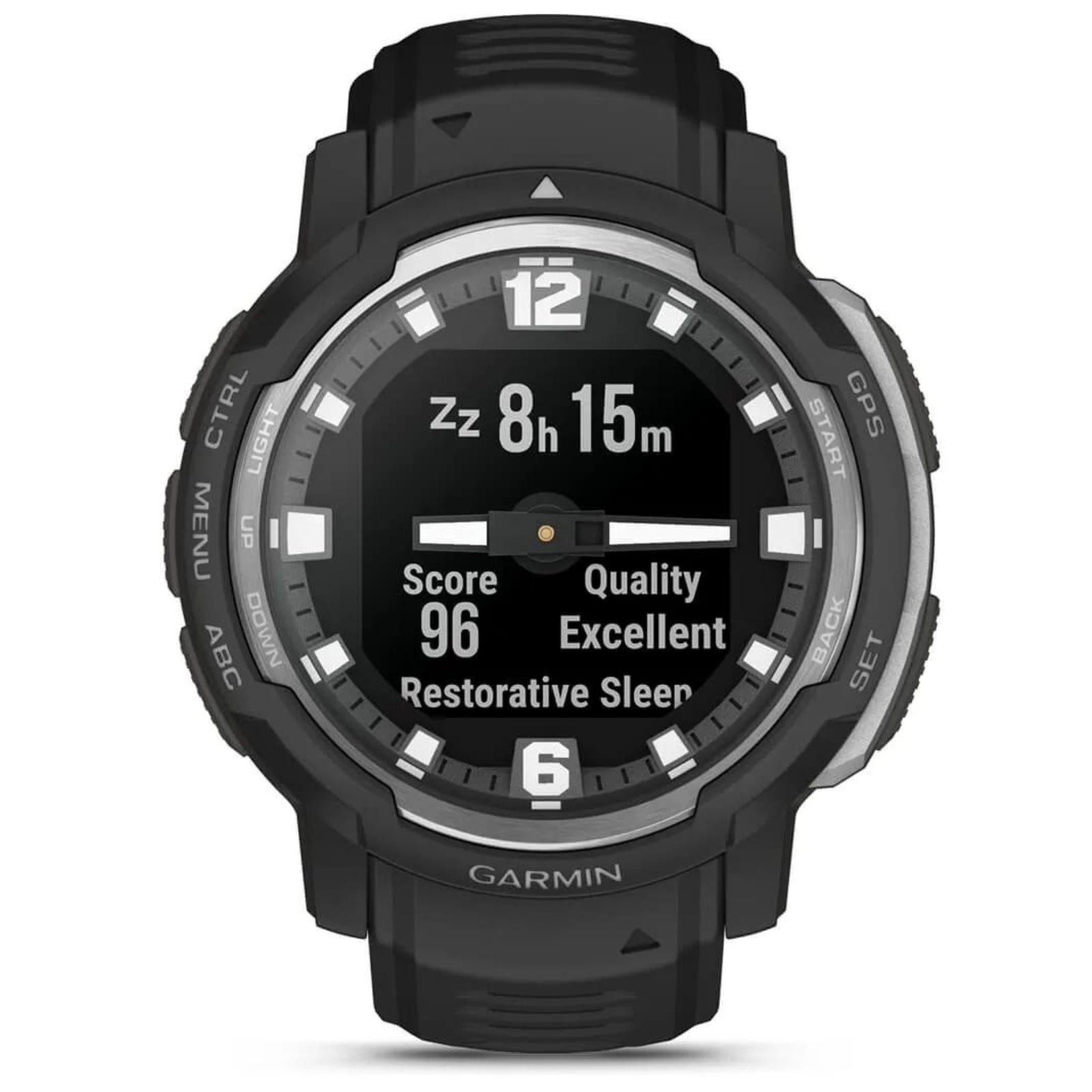 Garmin Instinct Crossover Black – 45 mm – Robuste Hybrid-Smartwatch für Multisport & Abenteuer