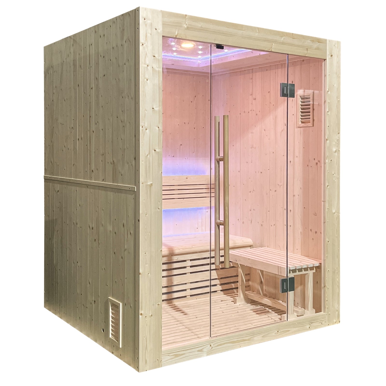 Luxuriöse finnische Dampfsauna für 3 Personen - Holl's Utopia 3 (4,5 kW)