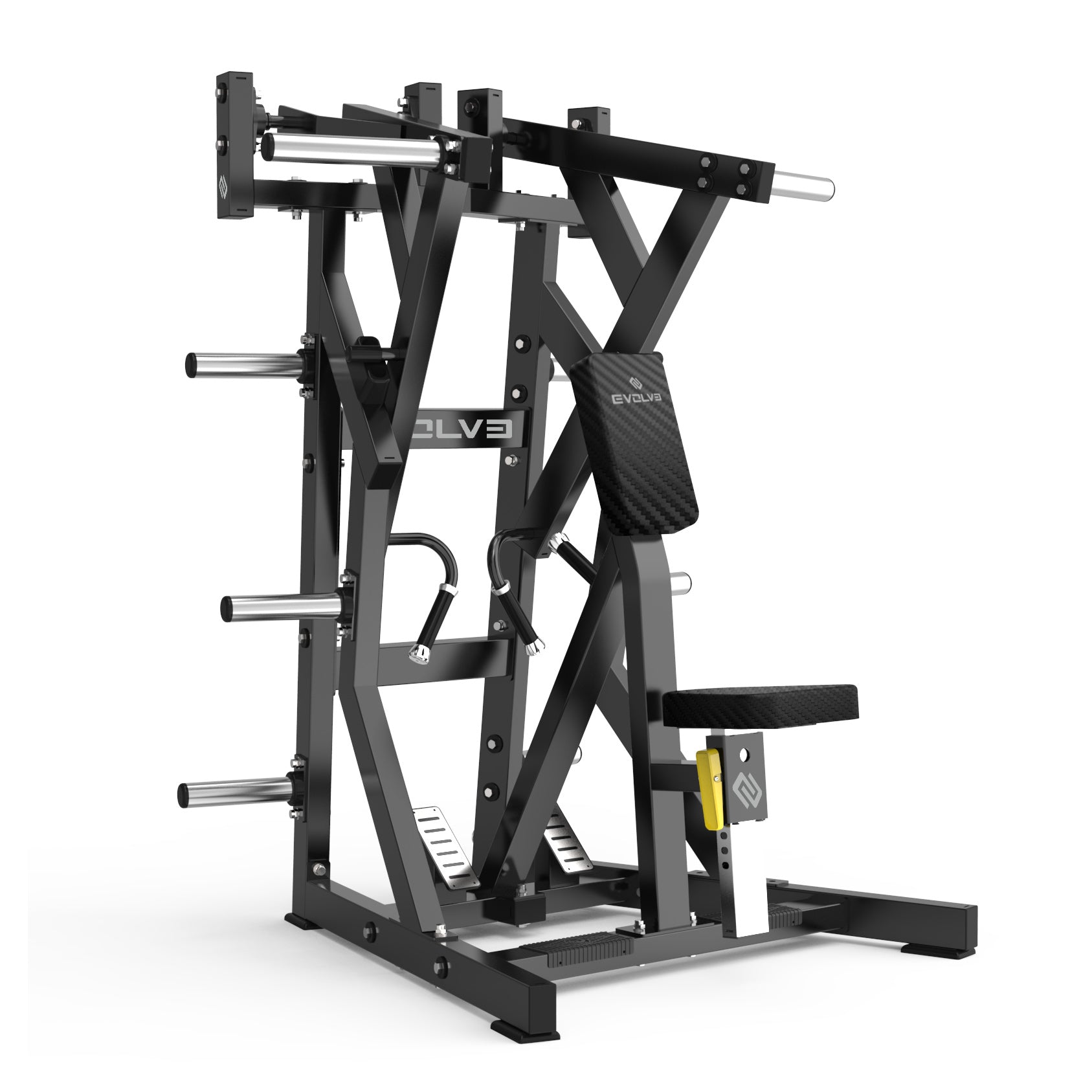 Rudermaschine mit niedrigem Schwerpunkt – Evolve Fitness Prime Series PL-PR-025 mit Gewichtsscheiben