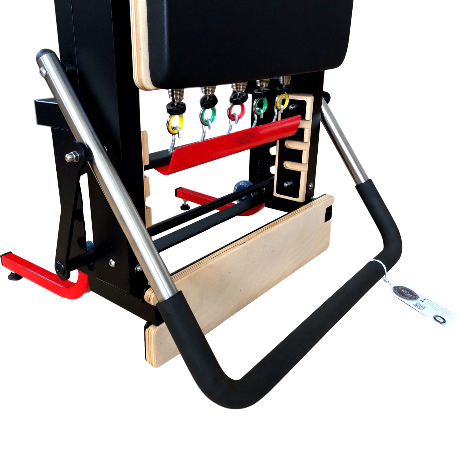 Aluminium Pilates Reformer Tower Black Edition – Platzsparend & vertikal verstaubar – Body & Exercise Pilates BE03