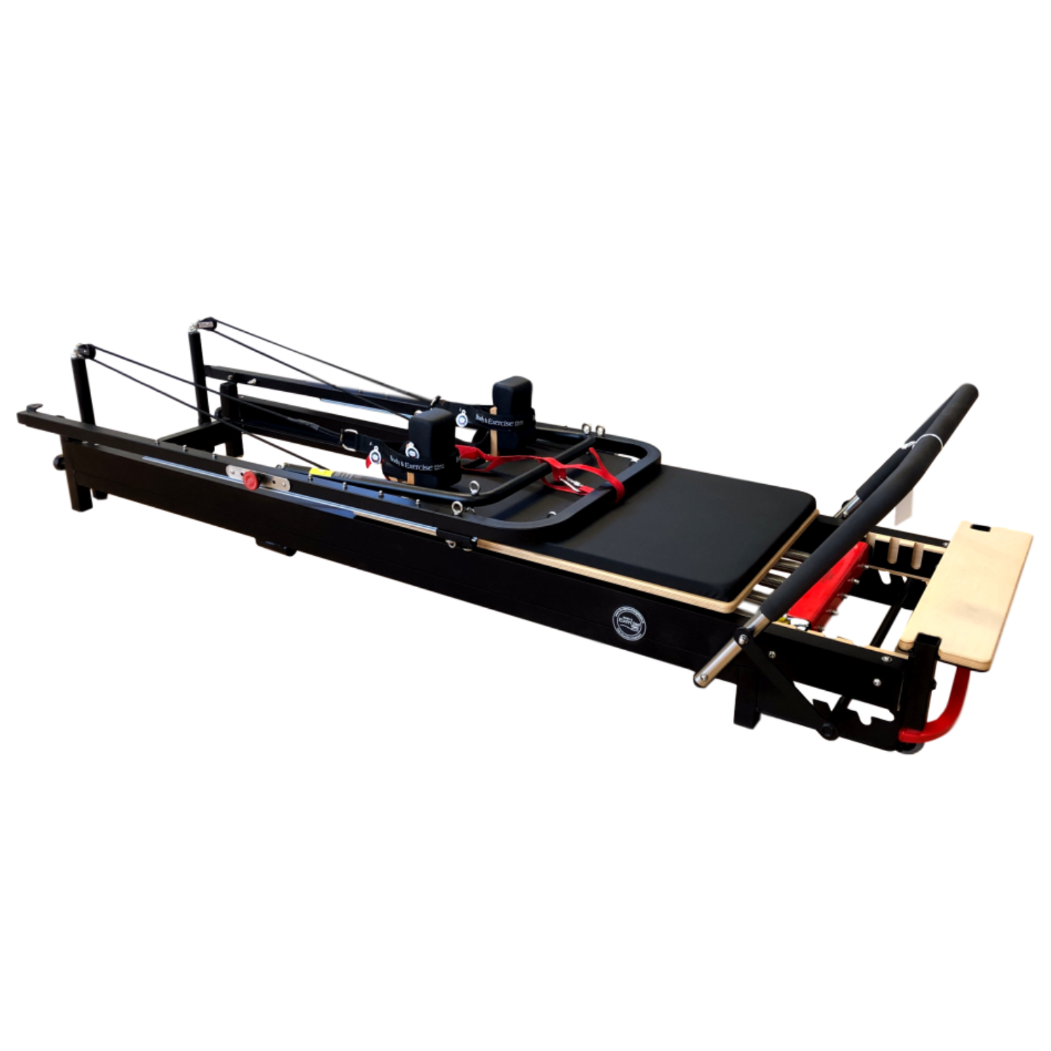 Aluminium Pilates Reformer Tower Black Edition – Platzsparend & vertikal verstaubar – Body & Exercise Pilates BE03