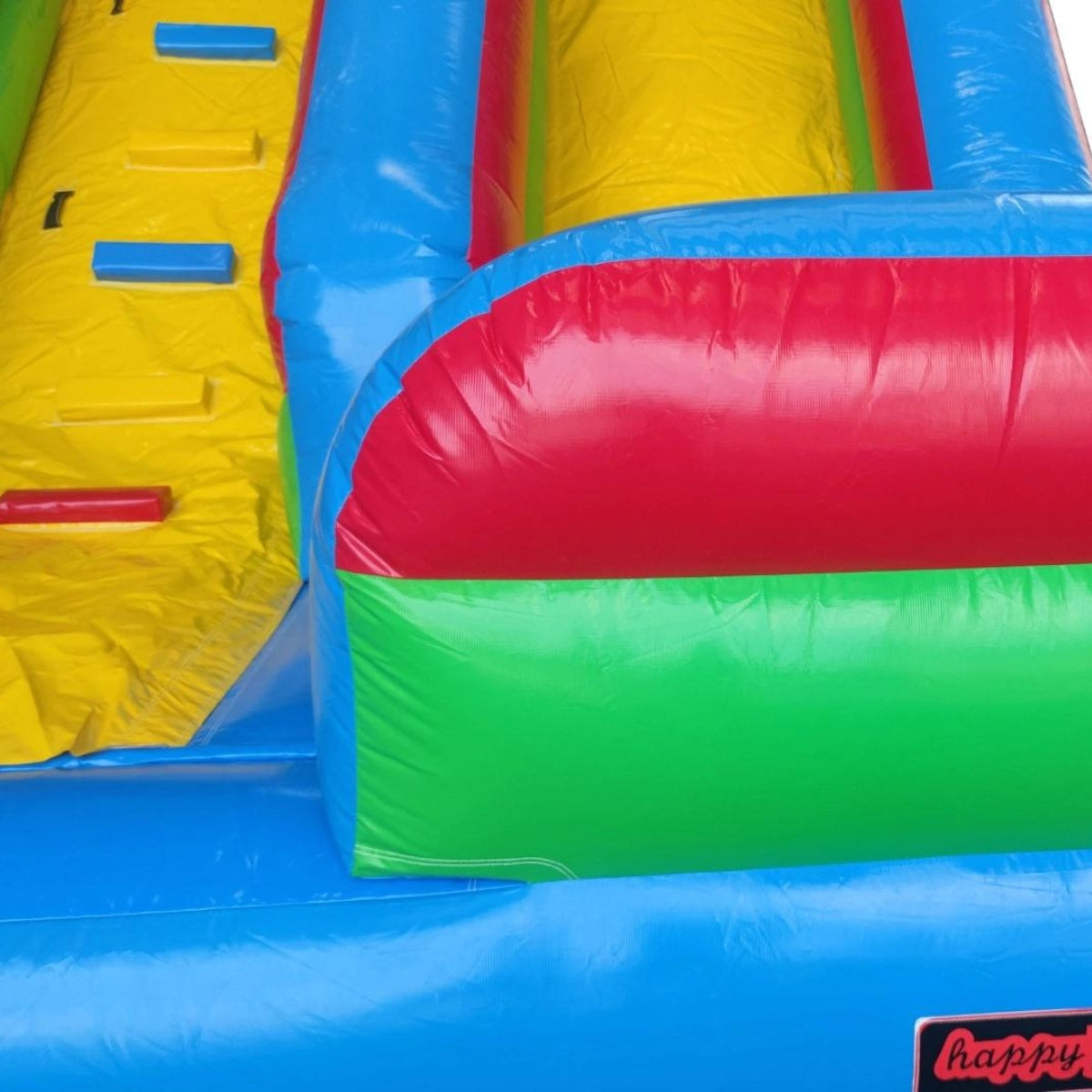 Avyna Happy Bounce Hüpfburg, hohe und farbenfrohe Rutsche (PVC) – 4 Personen