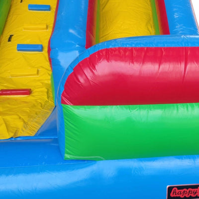 Avyna Happy Bounce Hüpfburg, hohe und farbenfrohe Rutsche (PVC) – 4 Personen