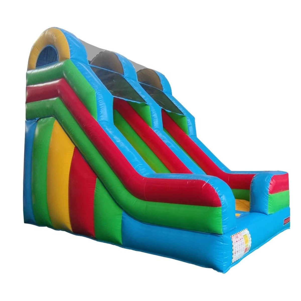 Avyna Happy Bounce Hüpfburg, hohe und farbenfrohe Rutsche (PVC) – 4 Personen