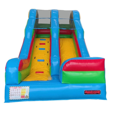 Avyna Happy Bounce Hüpfburg, hohe und farbenfrohe Rutsche (PVC) – 4 Personen