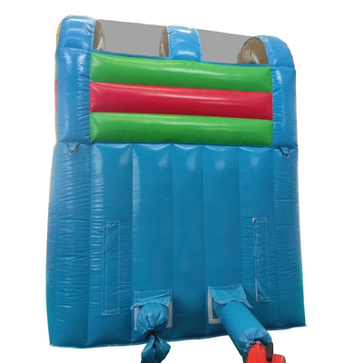 Avyna Happy Bounce Hüpfburg, hohe und farbenfrohe Rutsche (PVC) – 4 Personen