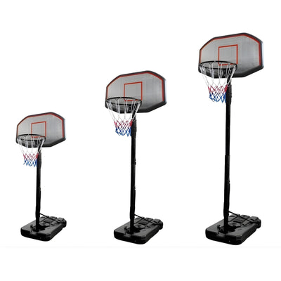 Basketbalpaal (verplaatsbaar) - In hoogte verstelbaar 200-300 cm