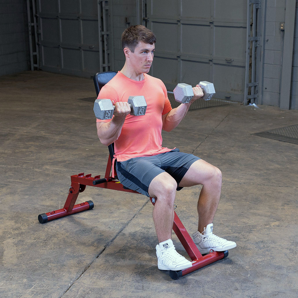 Best Fitness BFFID10 verstellbare Fitnessbank - Schräg / Flach / Negativ