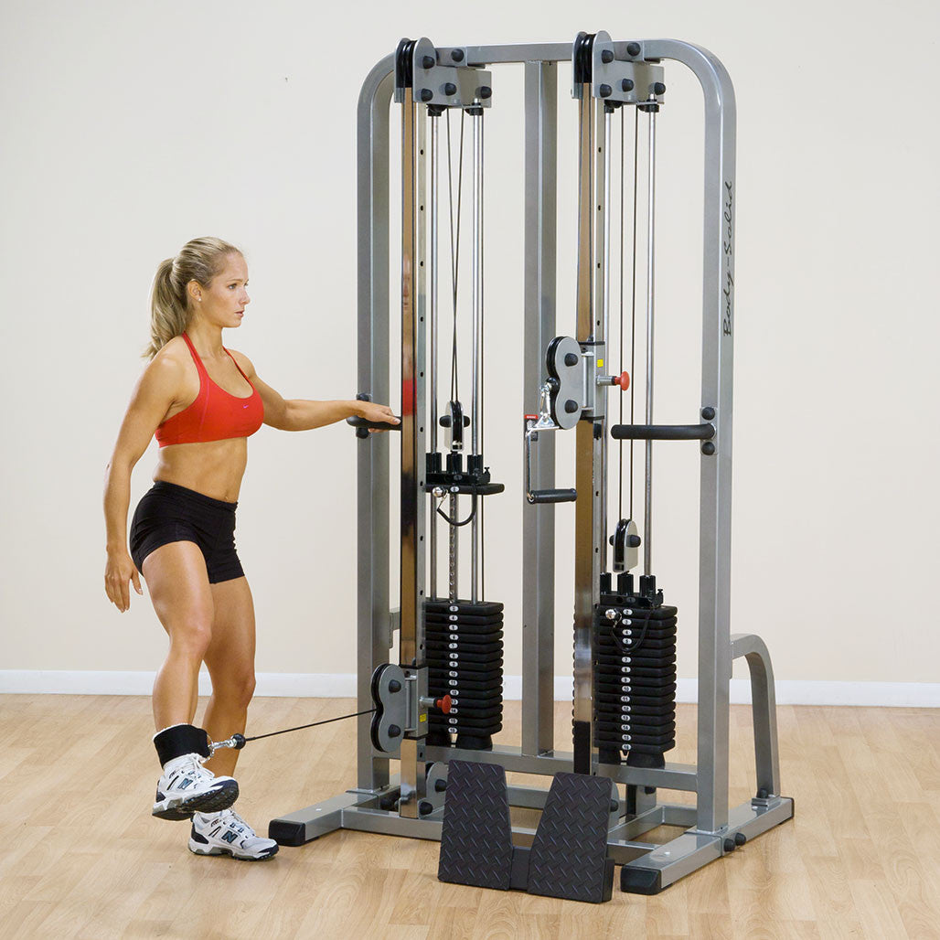 Body-Solid Pro Clubline SDC2000G Doppelkabelsäule - Einsteckgewichte