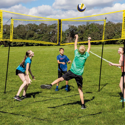 Kreuznetz für Volleyball/Badminton mit 4 Personen - multifunktional - Crossnet