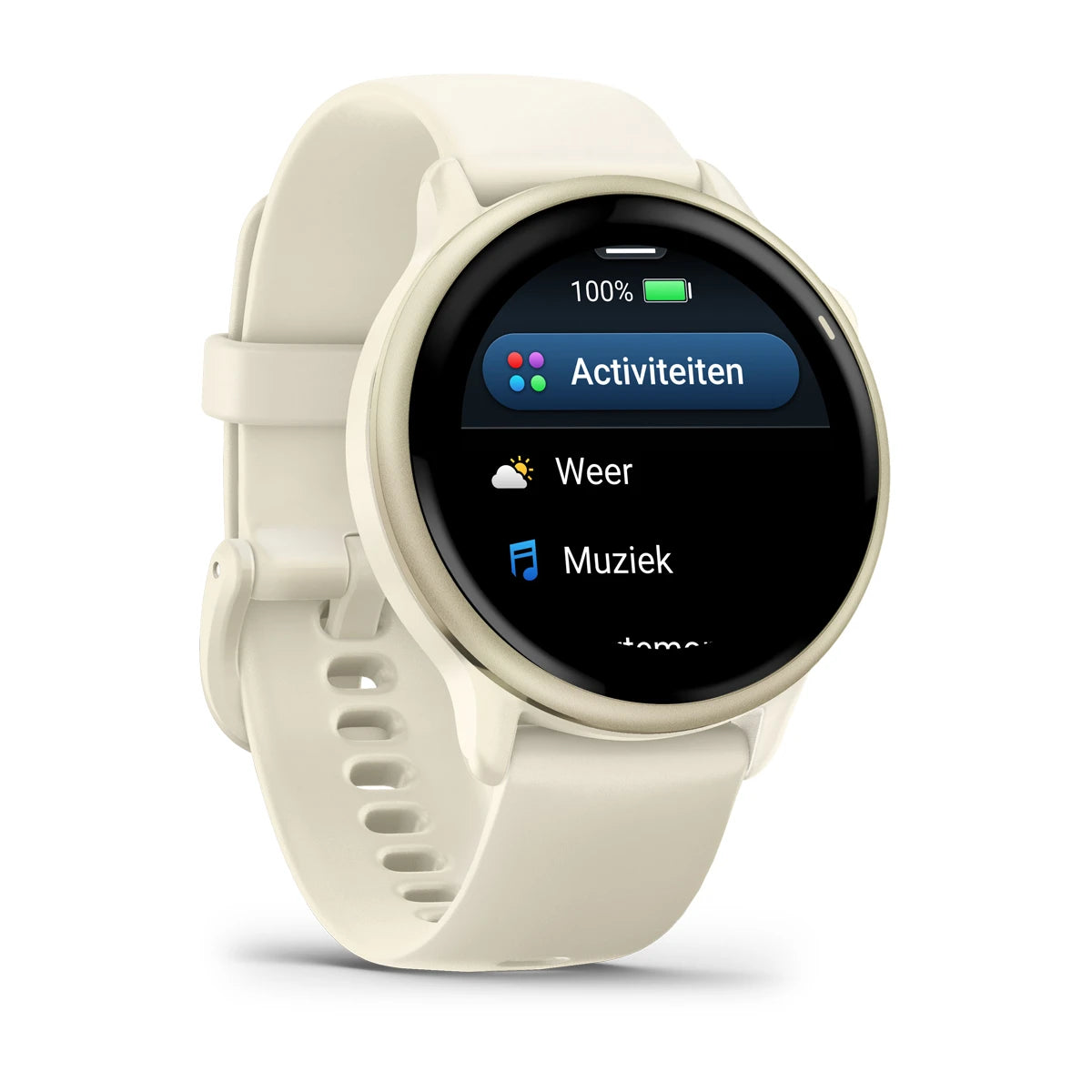 Garmin Vivoactive 6 – Gesundheits- und Fitness-Smartwatch – Lunar Gold mit Bone-Armband