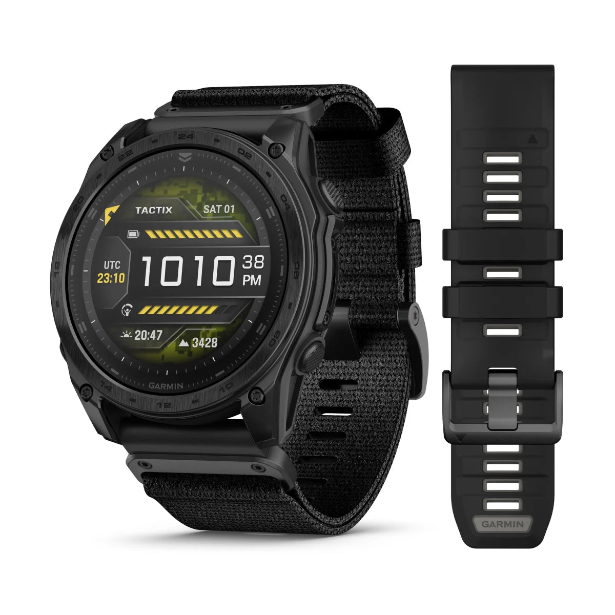 Garmin Tactix 8 AMOLED Schwarz – 47 mm & 51 mm – Taktische Outdoor- und Multisportuhr
