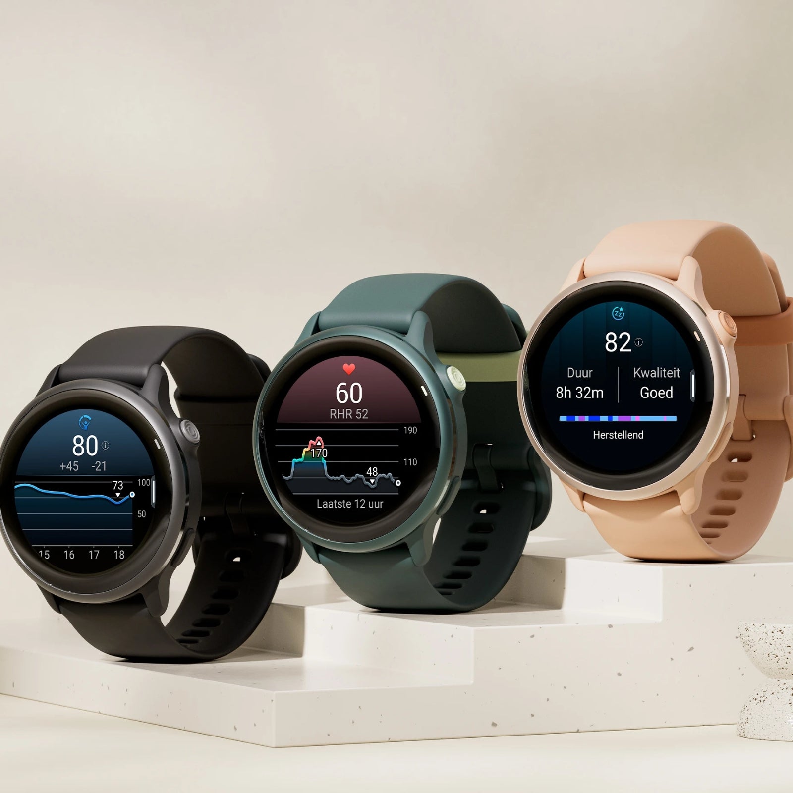 Garmin Vivoactive 6 – Gesundheits- und Fitness-Smartwatch – Lunar Gold mit Bone-Armband