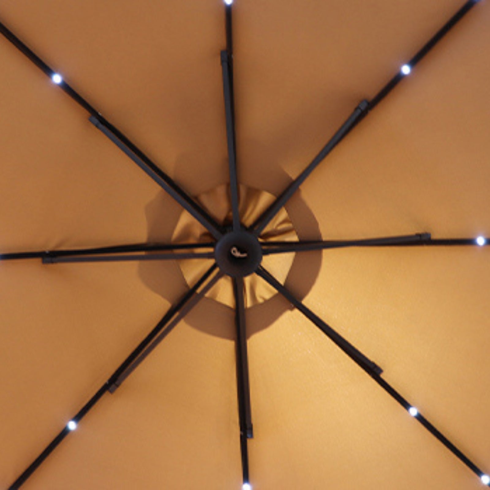 Netspa Jacuzzi / Spa Sonnenschirm - Ø 250 x H 250 cm, UV50+ Schutz, Stahlkonstruktion mit Epoxid-Schutzschicht & LED-Beleuchtung