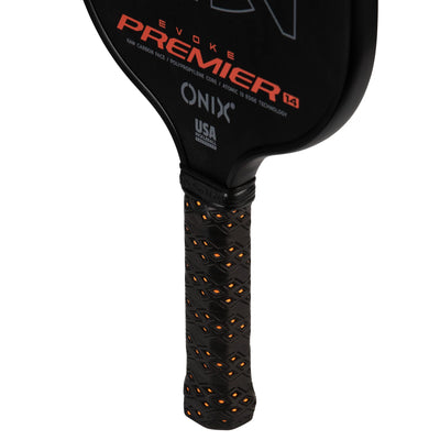 ONIX Evoke Premier Raw Carbon 14 (Control) Orange - Pickleball-Schläger - Turnierqualität