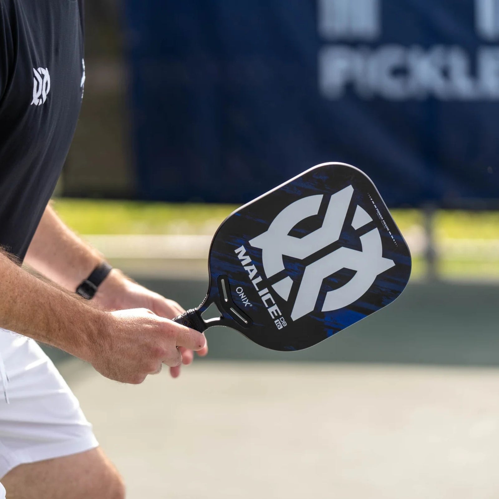 ONIX Malice 14 (Control) DB Open Throat Blue - Pickleball-Schläger - Turnierqualität