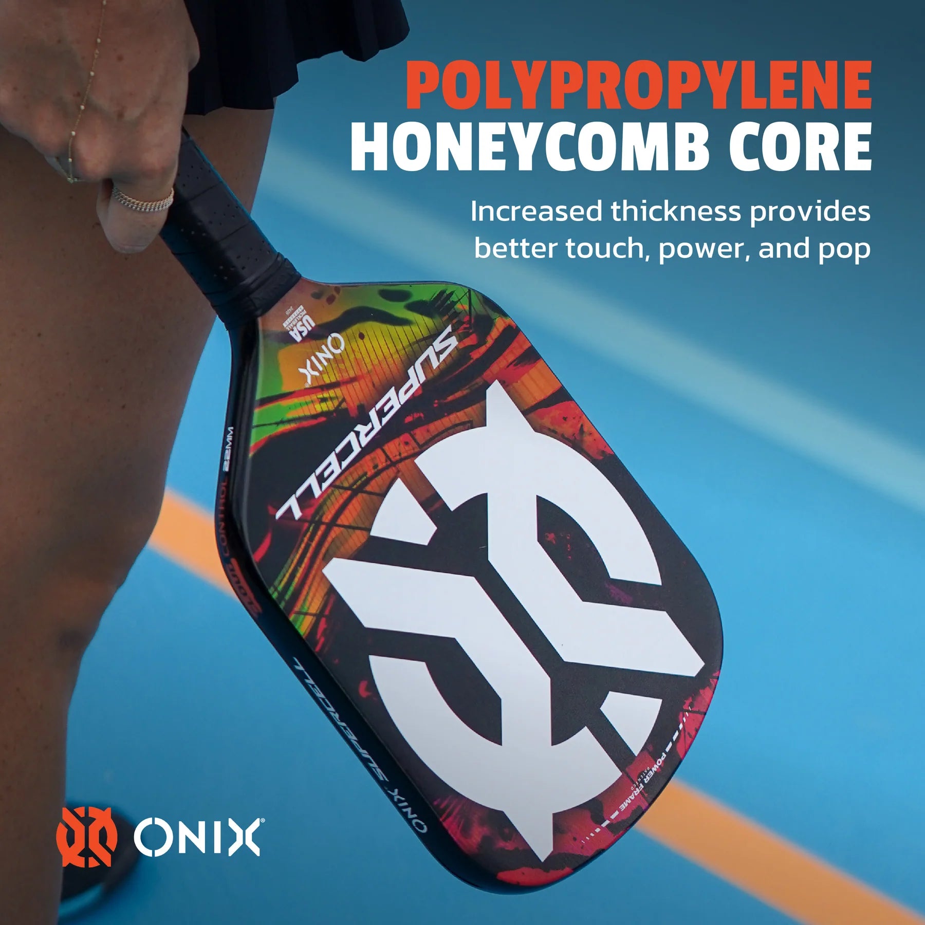 ONIX Supercell 22 Blau – Performance-Pickleball-Schläger