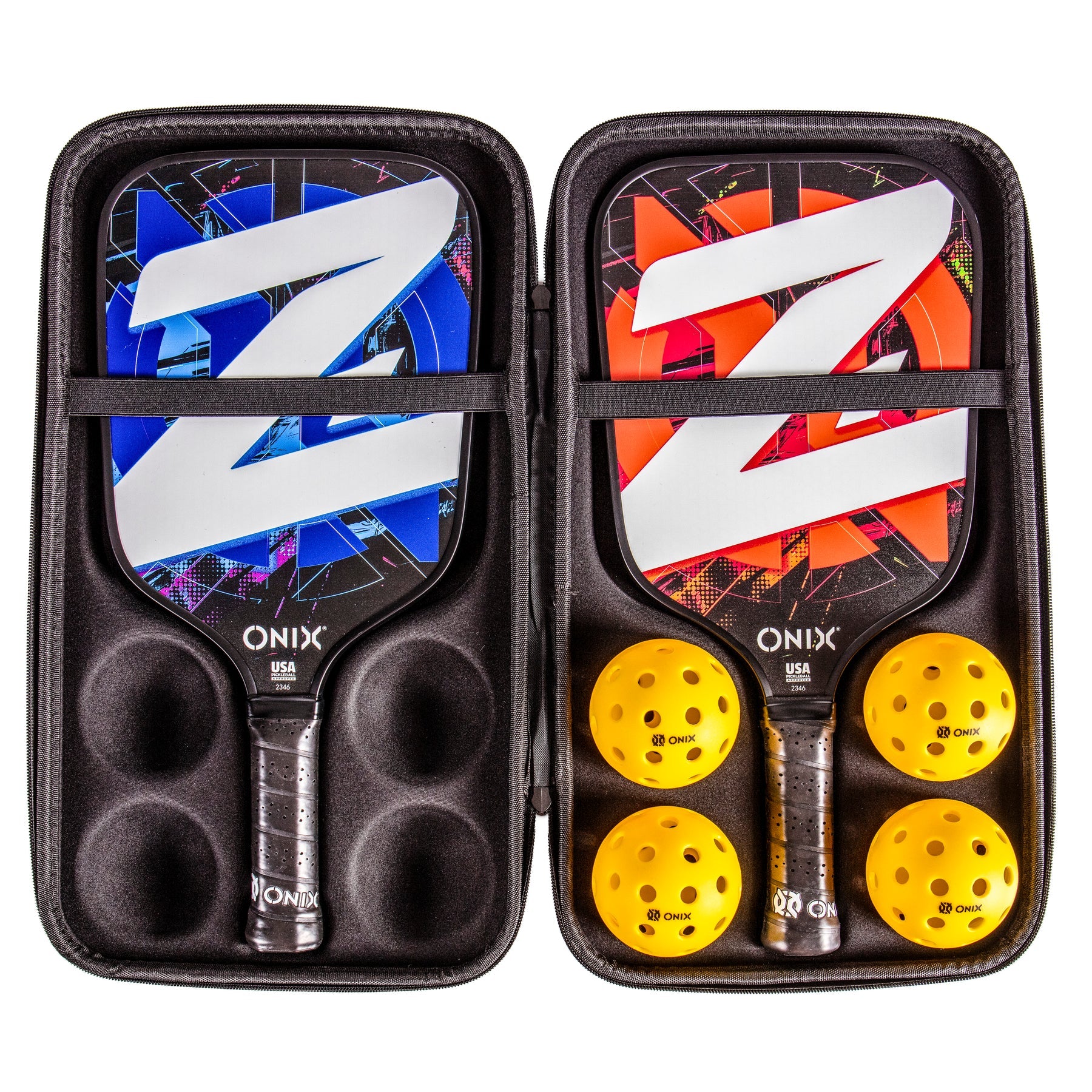 ONIX Z1 Pickleball-Set – 2 Pickleball-Schläger + Bälle (Freizeit)