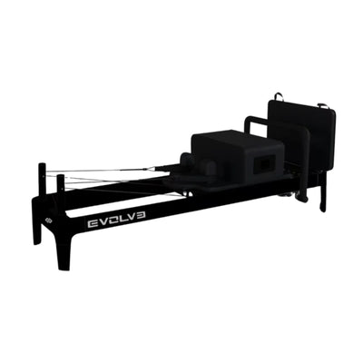 Aluminium Pilates Reformer Tower Black Edition – Platzsparend & vertikal verstaubar – Body & Exercise Pilates BE03