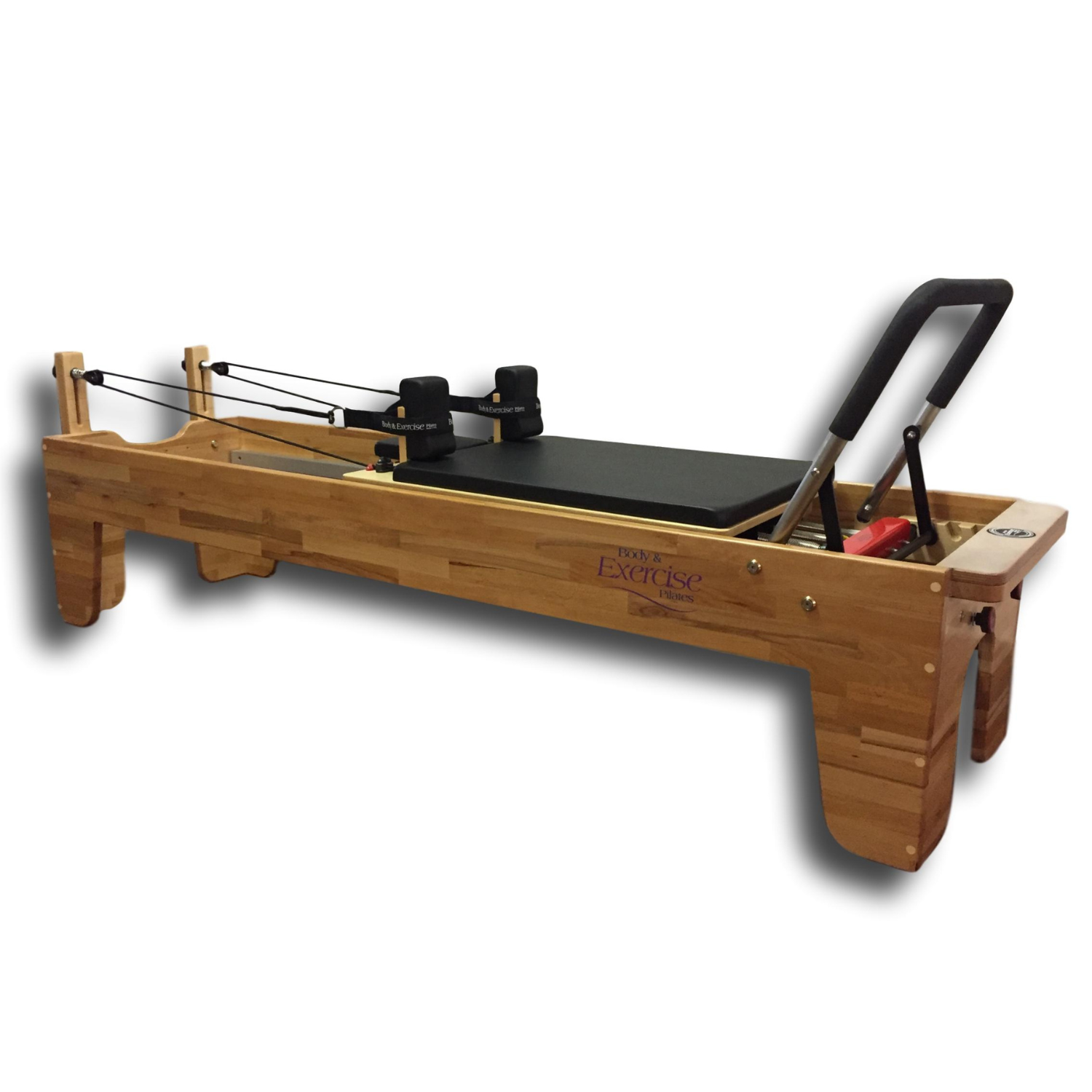 Klinischer Pilates-Reformer aus Holz für Physiotherapie und Rehabilitation – Buchenholz – Body & Exercise Pilates P003