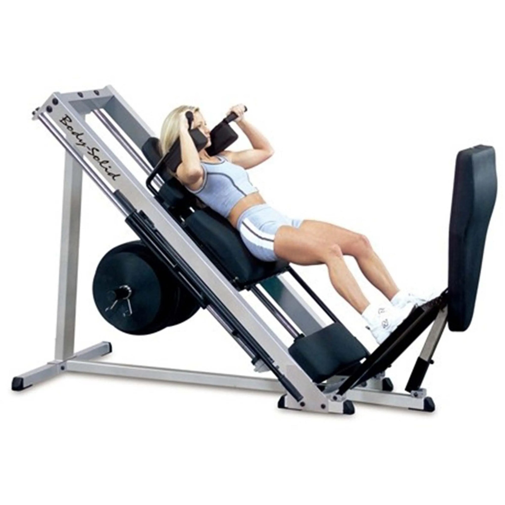 Beinpresse / Hack Squat - Pro Clubline GLPH2100 - Gewichtsscheiben beladen