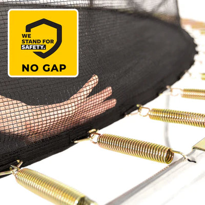 Thunder Deluxe Aufstelltrampolin rund (Ø244 cm) mit Netz - schwarz