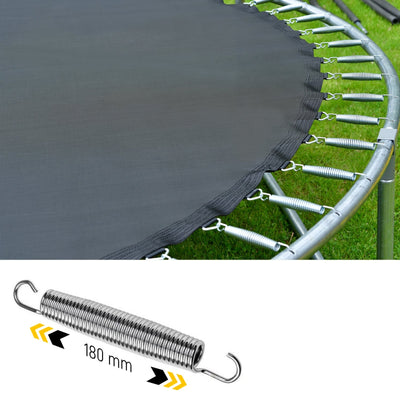 Thunder Deluxe Aufstelltrampolin rund (Ø244 cm) mit Netz - schwarz