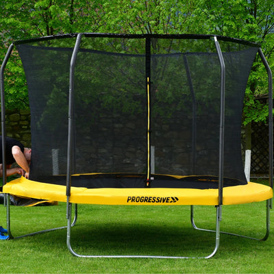 Thunder Deluxe Aufstelltrampolin rund (Ø244 cm) mit Netz - schwarz