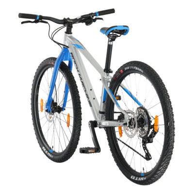Rock Machine Thunder Junior Mountainbike silber/blau - 27-Zoll-Räder / 9V hydraulische Scheibenbremsen
