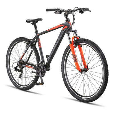 Umit Mirage Mountainbike Schwarz/Orange - 27,5-Zoll-Räder / Unisex 21V V-Bremsen