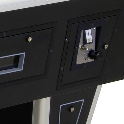 Zwarte professionele pooltafel met €1 muntinworp - Winsport Orlando 8FT - 254 x 142cm