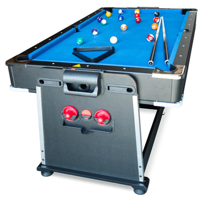 4-in-1 Multifunktionsspieltisch – Thunder Crush 7FT – Billardtisch / Airhockey / Tischtennis / Esstisch – 203 x 112 x 82 cm