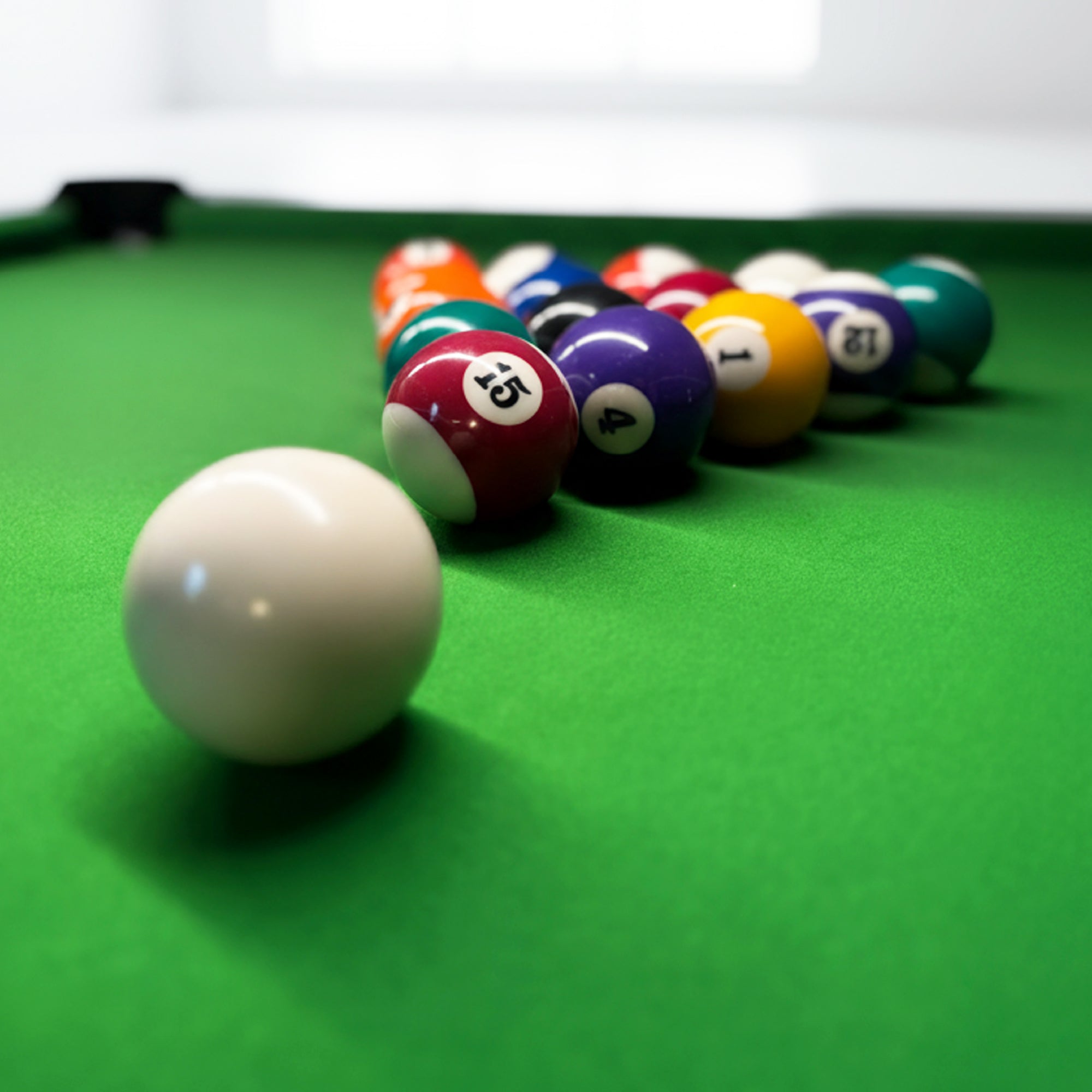 Schwarzer Billardtisch aus Holz - Thunder 9FT - 281 x 155 cm