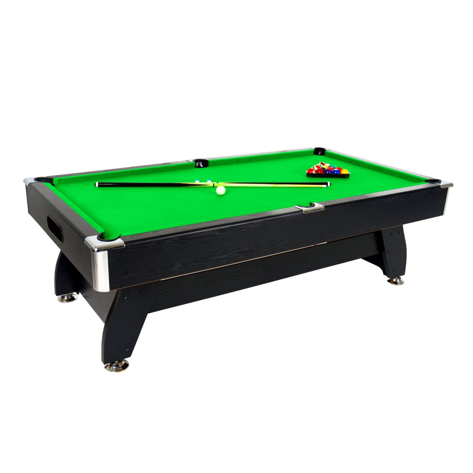 Schwarzer Billardtisch aus Holz - Thunder 9FT - 281 x 155 cm