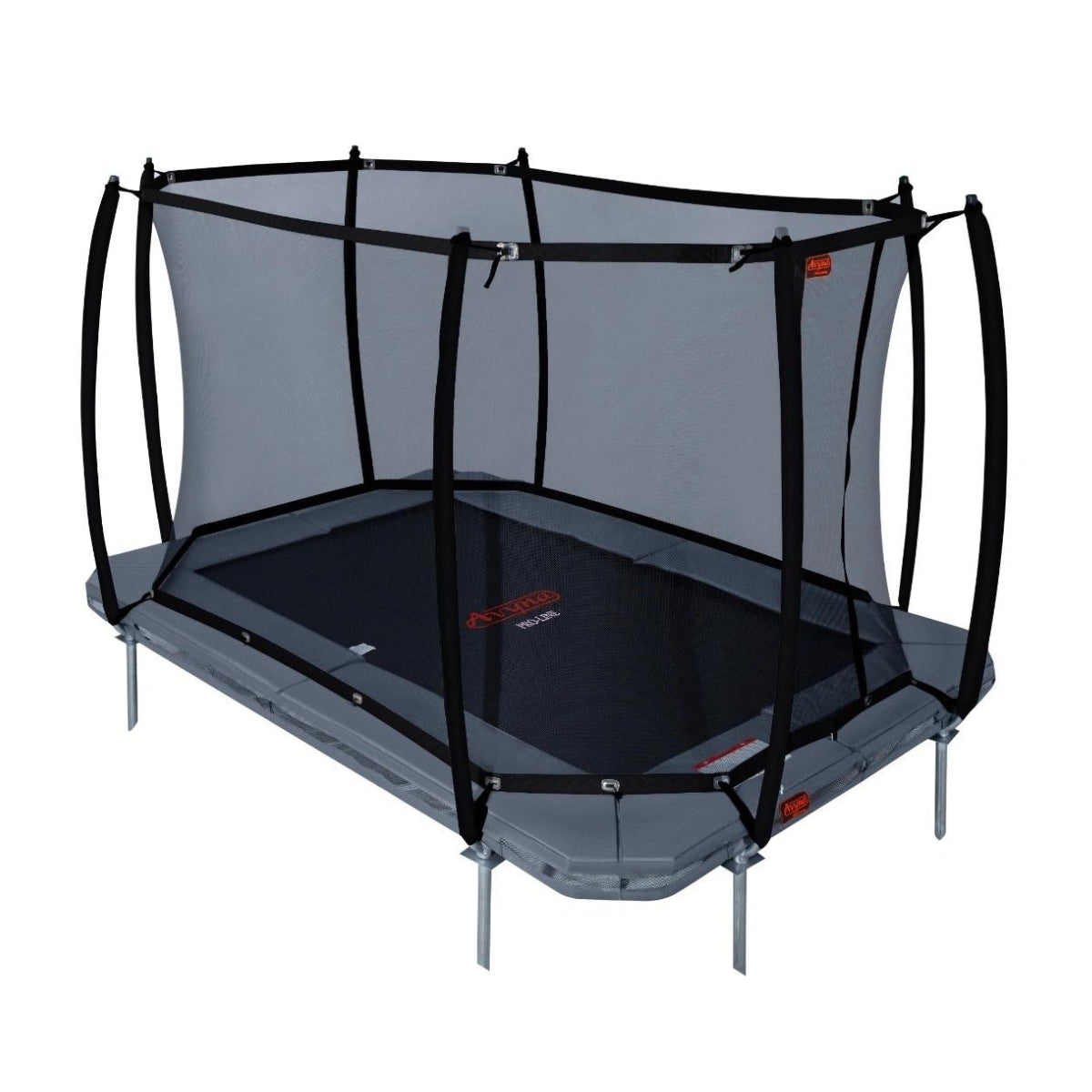 Avyna Pro-Line InGround Trampolin 305 x 225 cm (223) mit Sicherheitsnetz – 4 Farben