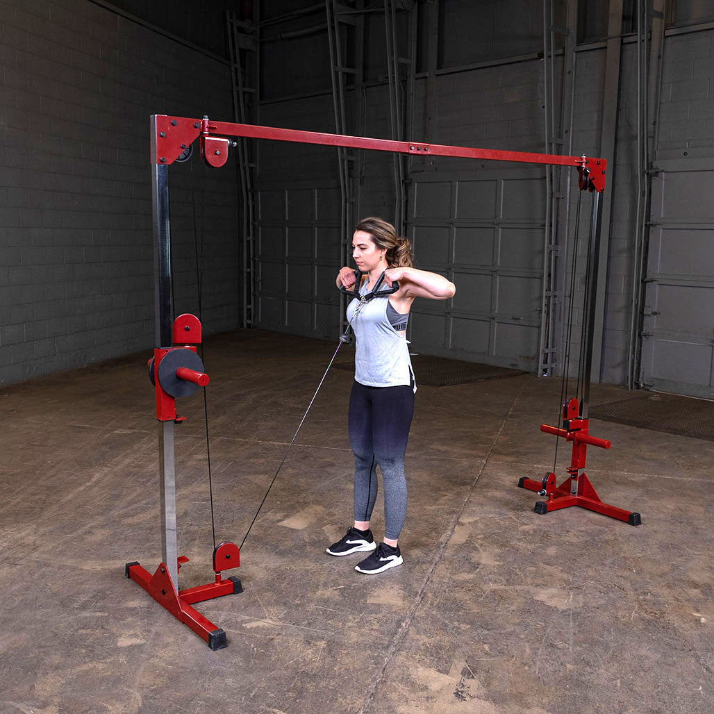 Best Fitness BFCCO10 Kabelzug-Crossover – Gewichte geladen