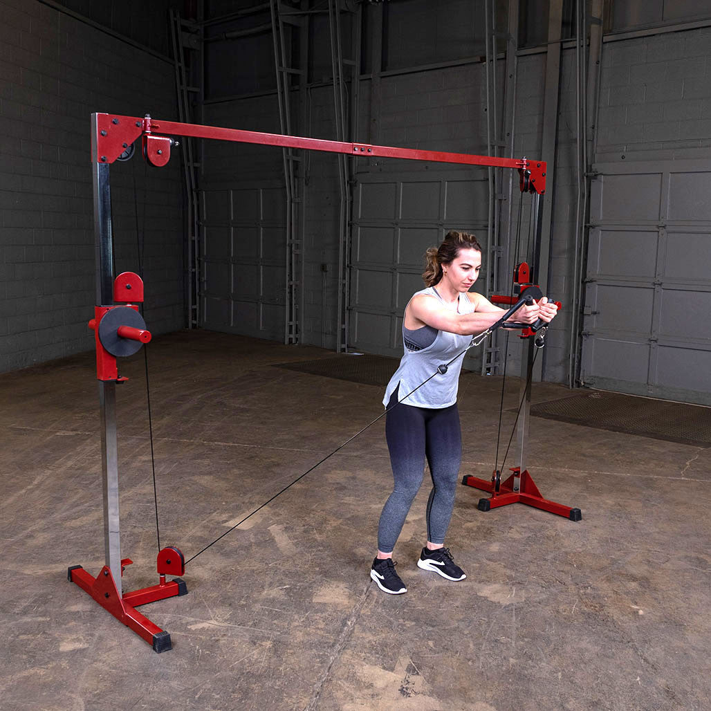Best Fitness BFCCO10 Kabelzug-Crossover – Gewichte geladen