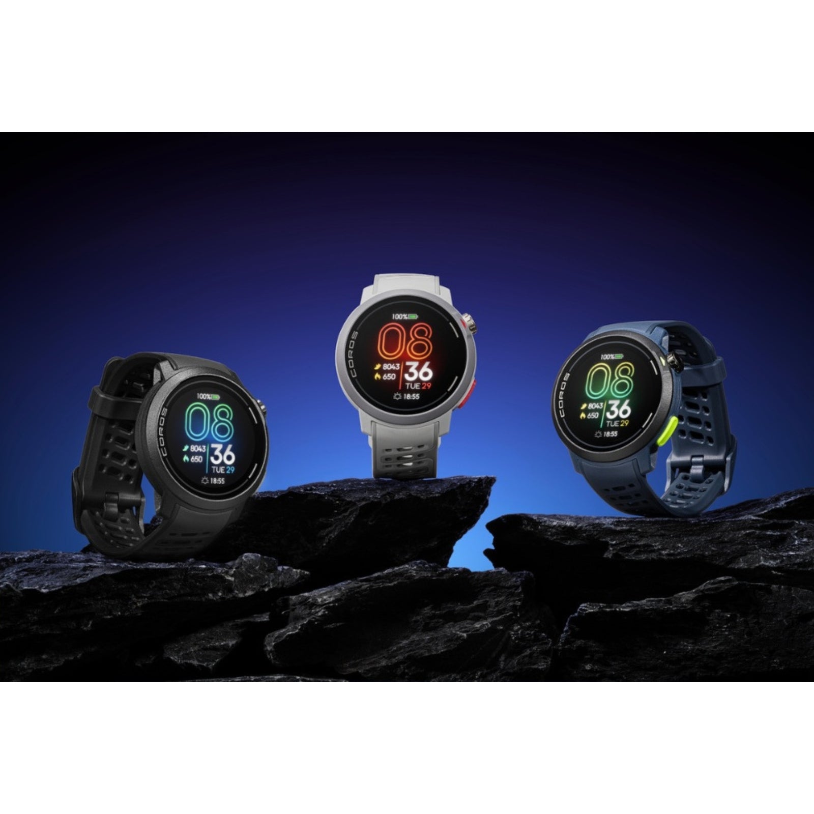 Coros PACE Pro Marineblau/Blau (AMOLED) - GPS-Sport- und Abenteueruhr / Multisportuhr