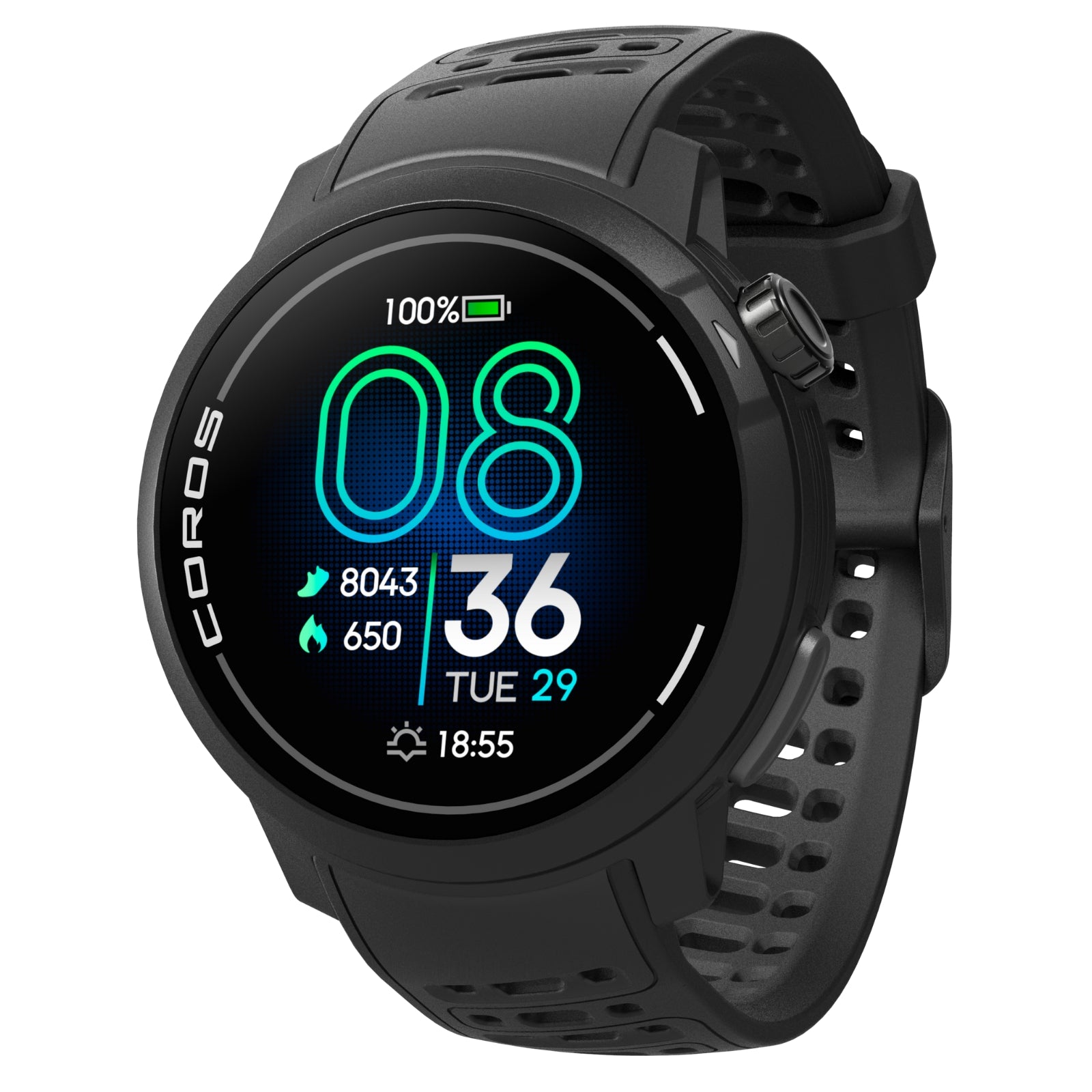 Coros PACE Pro Black (AMOLED) - GPS Sport- und Abenteueruhr / Multisportuhr