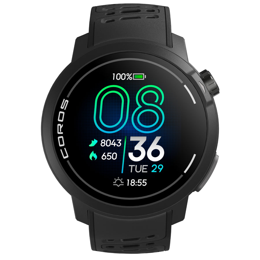 Coros PACE Pro Black (AMOLED) - GPS Sport- und Abenteueruhr / Multisportuhr