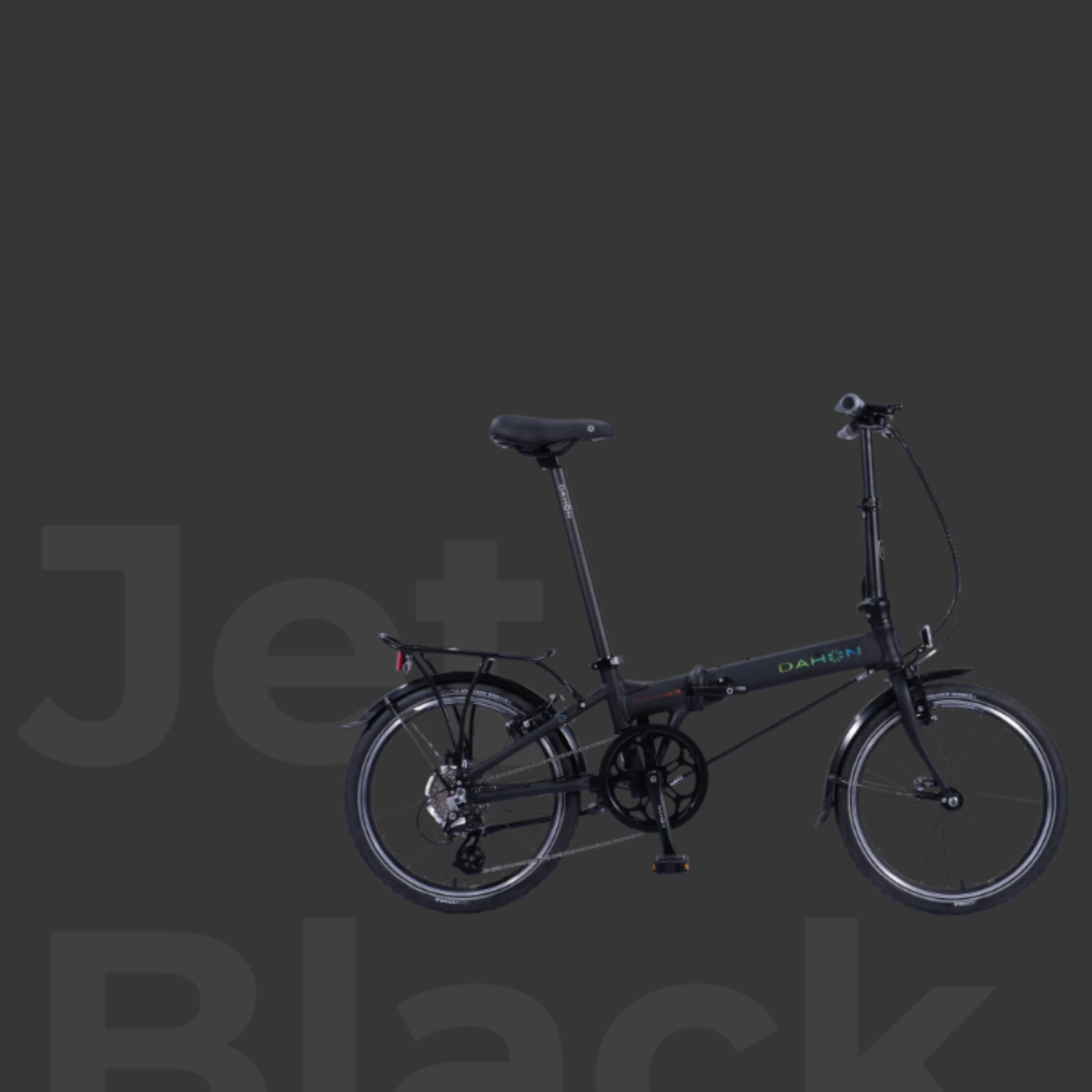 Vouwfiets - Dahon Mariner D8 20" - Jet Black  - 8-speed derailleur - schijfremmen