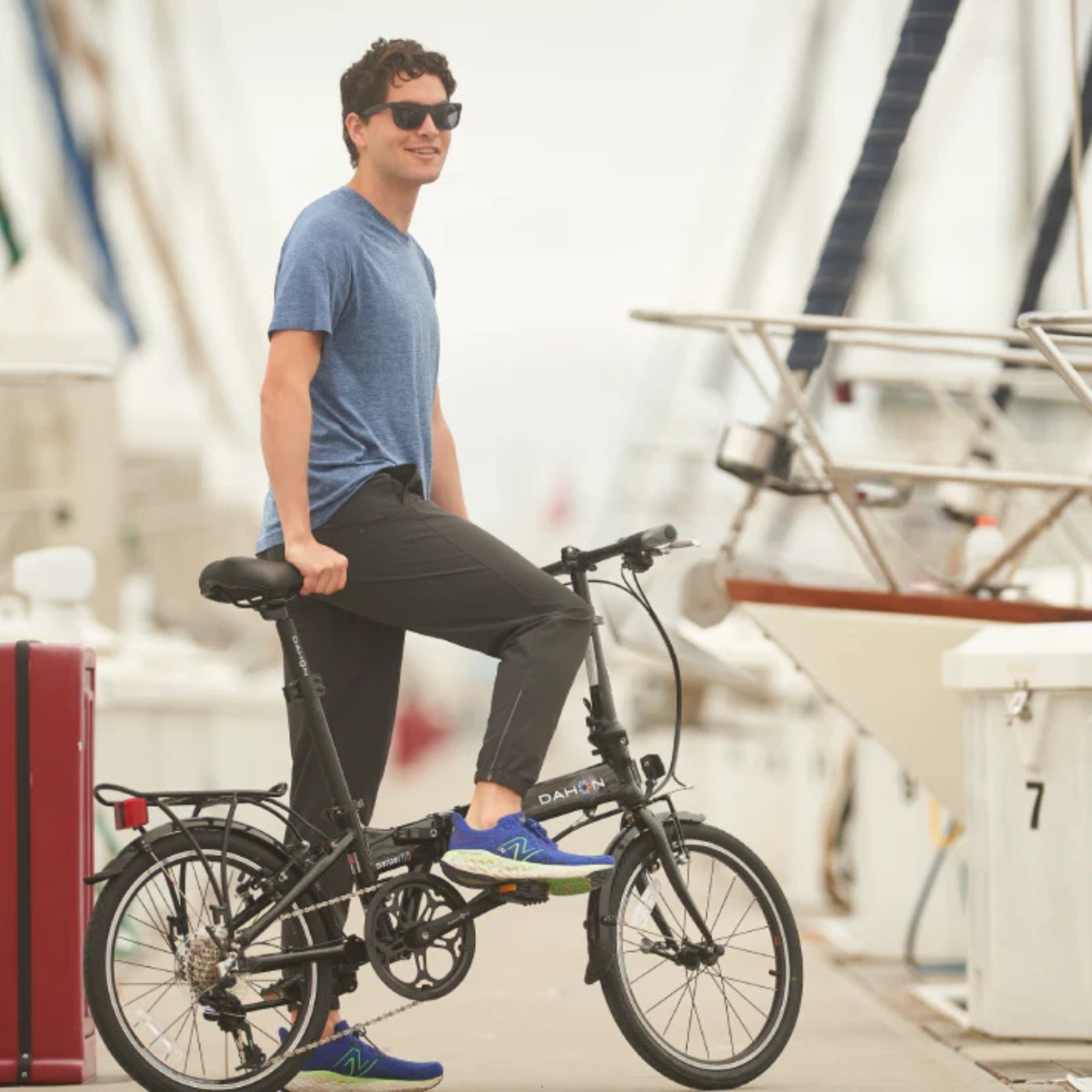 Vouwfiets - Dahon Mariner D8 20" - Cloud / wit - 8-speed derailleur - V brakes