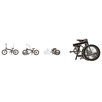 Vouwfiets - Dahon Mariner D8 20" - Cloud / wit - 8-speed derailleur - V brakes