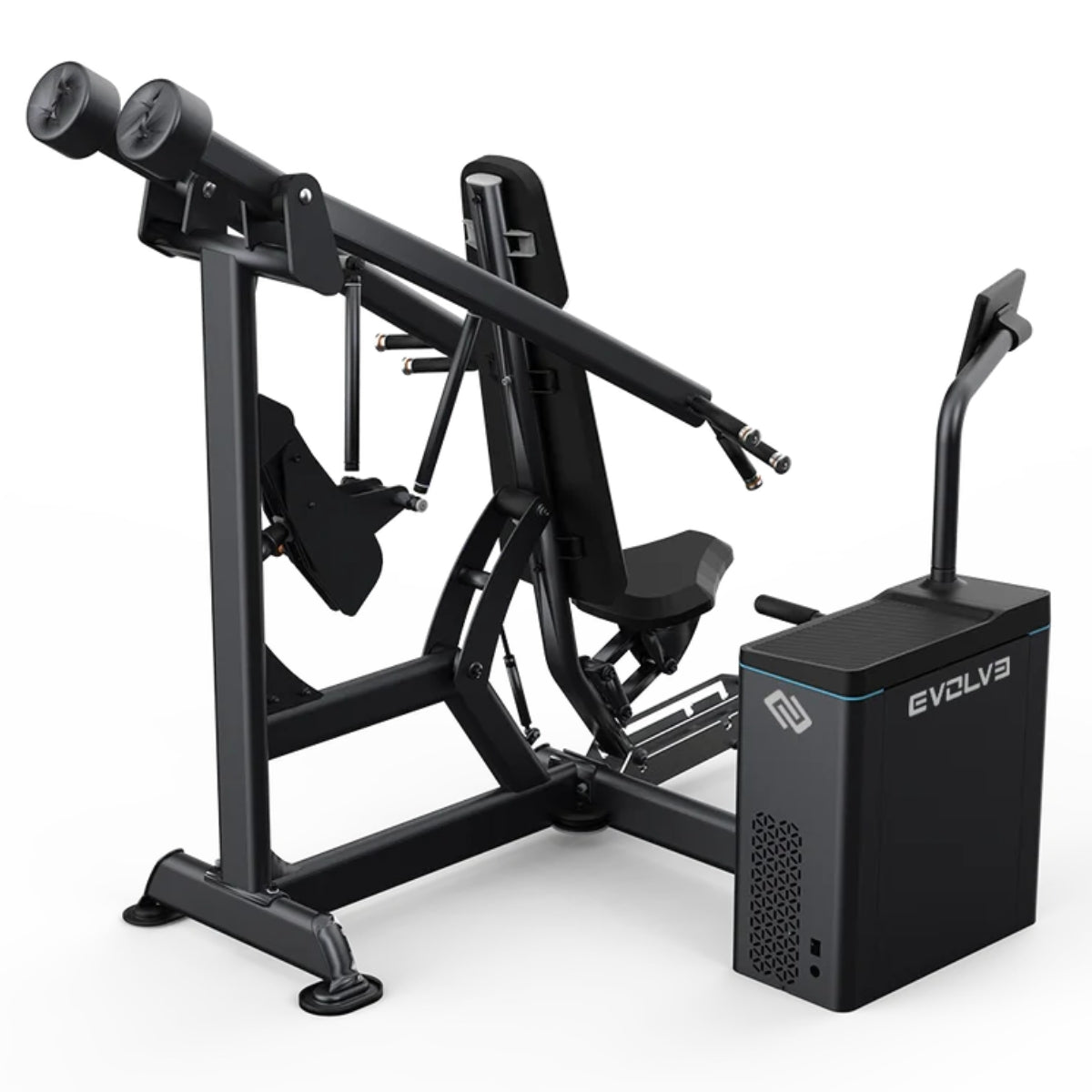 Digitale Brust- und Schulterpresse - Evolve Fitness Digital Strength DS-421 mit Gewichtsscheiben