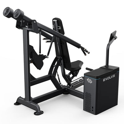 Digitale Brust- und Schulterpresse - Evolve Fitness Digital Strength DS-421 mit Gewichtsscheiben